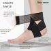 NELLHOMY Sport Ankle Brace for Men/Women(2 Pack) Adjustable Ankle Support Ankle Support for Plantar Fasciitis Relief Ankle Brace/Wrap for Sprained Ankle Achilles Tendon Recovery Sports(Black XL) X-Large Black - Buy Online on GoSupps.com