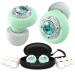 Crown Plus Earplugs Low-Level Noise Reduction with Clear Speech for Conversation Social Gatherings Sensitivity & Parenting 12 Ear Tips Concerts -Crown Cubic Zirconia CZ Green/Silver