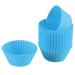 sourcing map 25pcs Wax Melt Warmer Liner Silicone for Candle Fragrance Melter Sky Blue