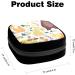 GIAPB Period Bag - Autumn Leaf Fox Bear Pattern Color1300 | Sanitary Napkin Storage & Makeup Pouch - Buy Online on GoSupps.com