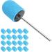 Nail Sanding Band Drill Bit with Shaft Nail Art Sanding Cap Polishing Grinding Sanding Bands Set for Home Salon Use Nail Polisher Sand Cap Nail Art Polishing Sanding Cap for Nail Drill (10 x(Blue) - Buy Online on GoSupps.com