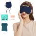 GOLDORANGE Sleep Mask with Adjustable Ear Loops 6 Pair Earplugs Include Eye Mask for Sleeping Cool Warm Two-Sided Fabric Sleep Masks for Women Men Side and Back Sleepers Navy & Grey Navy 1 Count (Pack of 1)
