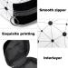 GIAPB Period Bag | Sanitary Napkin Storage & Makeup Pouch | Black Node Design | White Background | Color 4512 - Buy Online on GoSupps.com