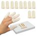 MIG4U 10 Pcs Cotton Finger Cots, Reusable Finger Protectors for Cuts Wounds, Arthritis, Eczema, Bruises, Calluses, Cracking Thumbs Healing, Fingernail Caps/Stall/Cushion/Cover (Not 10 Pairs) 10 Pairs S/M