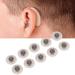 Hearing aid couplings 10 pieces of hearing aids can dollar hearing aid soft silicone earplugs sound gear Small open black earplugs accessories for phonak (6mm)