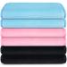 Makeup Remover Towel (6 Pack), Reusable Microfiber Makeup Remover Cloth Removing All Makeup with Just Water 12" X 6" - Hot Pink/Blue/Black 12x6 Inch (Pack of 6) Pink Blue Black