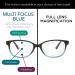Sofia Vergara x Foster Grant Alicia Blue Light Reading Glasses Brown/Blue 50mm 1.75x - Buy Online on GoSupps.com