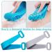 Silicone Body Scrubber for Shower - Exfoliating & Skin Friendly - Blue - Buy Online on GoSupps.com