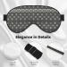 Buy Grey Tribal Double-Sided Sleep Eye Mask | Adjustable Soft Blindfold for Ultimate Light Blocking - International Shipping Available - Buy Online on GoSupps.com