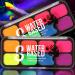 8 Colors Glow In The Dark Face & Body Paint - Neon Fluorescent Makeup for Halloween Parties & Costumes - Water Based UV Blacklight Paint - Buy Online on GoSupps.com