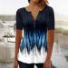 Shop Women's Blue Cotton Round Neck T-Shirt - Loose Fit Summer Activewear & Casual Basics in XXL - Buy Online on GoSupps.com