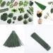 100 pcs 6.69 inch Plastic Floral Stem Wire for DIY Crafts - Green 17cm Artificial Flower Rod | Bouquet Arrangements Decor Supplies - Buy Online on GoSupps.com
