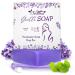 FIVONA Feminine Yoni Soap Natural Herbal Bar with Foaming Bag Perfect for Intimate V Care and Body Wash 5.3 oz Lavender Purple Flower