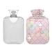 Hot Water Bottle 2L with Lid Cute Unicorn Mermaid Hot Water Bottle for Pain Relief Hand Feet Warmer Winter