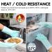 VGO Dishwasher Cleaning Sponge Gloves - Reusable Silicone Scrubber Heat-Resistant 1 Pair (Pink+Blue) - Si2142 - Buy Online on GoSupps.com