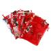ULTECHNOVO 36pcs Christmas Cheesy Bag Gift Bag Organizer Gift Bag Storage Organizer Clear Candy Bags Christmas Organza Pouch Christmas Drawstring Bag Christmas Printed Present Bag Candy Pouch 1 count (Pack of 1) As Shown