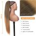 PORSMEER 30 Inch Yaki Straight Drawstring Ponytail Clip In Extensions for Women Kinky Straight Pony Tail Extensions Hair Extensions Ponytail (Black mix blonde) - Buy Online on GoSupps.com