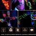 Glow in the Dark Neon Face Body Paint Set - 6 Colors, Washable Black Light Makeup for Party, Halloween, Christmas, Cosplay - 0.48oz Tubes - Buy Online on GoSupps.com