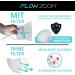 FLOWZOOM Washable Fabric Masks | Adjustable White Face Mask | Mouth & Nose Protection | Size L - International Shipping Available - Buy Online on GoSupps.com