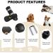 Reflective Anti-Slip Dog Shoes for Small, Medium & Large Dogs - Waterproof & Wear-Resistant Paw Protectors - 4 Pcs (L Black) - Buy Online on GoSupps.com