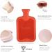 Revitale Luxury Faux Fur Pom Pom Hot Water Bottle - 2 Litre (Baby Pink) - Buy Online on GoSupps.com