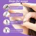 Eyelash Adhesive Strips 2 Sheets Self Adhesive No Glue Apply Strip Lash Glue for Fake Eyelashe Easy to Remove and Wear Replacement - Buy Online on GoSupps.com