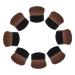 KALLORY 8pcs Painting Brush Drawing Art Supplies Stain Sponge Brush Eyeshadow Sponge Applicator Wood Black 4X3cm