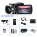 YEEIN 4K Video Camera Camcorder with 3 Touch Screen, WiFi, 32G Card, 18X Digital Zoom - Perfect Vlogging Camera for YouTube, Kids - Remote and Microphone Included - Buy Online on GoSupps.com