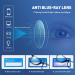 Kids Blue Light Blocking Glasses 2 Pack for Ages 3-10 - Anti-Blue Light & Headache Relief - Computer, Video Gaming Glasses for Boys and Girls - Transparent Black + Clear - Buy Online on GoSupps.com