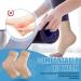 Eurzom 2 Pairs Heel Gel Sleeve for Achilles Tendonitis & Plantar Fasciitis - Light Brown - Buy Online on GoSupps.com