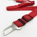 Anti Shock Bungee Universal Seatbelt For Dogs Pets Car Travel Dog Accessories Adjustable Elastic Strap Safety Harness Restraint Lead (Red)