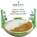 Food Earth - Eggplant Curry with Steamed Rice Meal - Ready to Eat Indian Cuisine - Organic, Gluten-Free, GMO-Free - Healthy Microwavable Meals - Pre-packaged Indian Food - Pack of 6 Indian Eggplant Curry