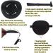 Adjustable Black Eye Patch for Amblyopia | Washable Pirate Style Eye Patch for Adults & Kids | Suitable for Left or Right Eye - 1 Pack - Buy Online on GoSupps.com