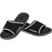 Cressi Lipari Slippers - Unisex Beach & Pool Footwear for Adults & Children - Size 38 EU Black/Silver - Buy Online on GoSupps.com