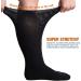 Buy Bulinlulu Extra Wide Diabetic Socks - 4 Pairs Hospital Socks for Swollen Feet Lymphedema & Edema - One Size Fits All - Black - Buy Online on GoSupps.com