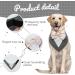 Kuoser Dog Tuxedo Bandana with Bow Tie | Formal Wedding Attire for Pets | Adjustable Costume for Small, Medium, Large Dogs | Grey - Buy Online on GoSupps.com
