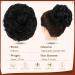 Sofeiyan Jet Black Claw Clip Messy Bun Hair Piece for Women - Wavy Curly Chignon Ponytail Hairpiece with Tousled Updo Extensions - Buy Online on GoSupps.com