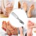 Meindin Pumice Stone Foot File | 2 in 1 Foot Rasp for Cracked Heel - Dead Skin Removal Professional Scrubber Callus Remover Multi Purpose Pedicure Tools Transparent Gray - Buy Online on GoSupps.com