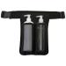 Massage Cream Bottle Lotion Oil Holster Holder Belt Double Bag Massage Lotion Holder Waist Belt (Bag Only)(Two Bottle Black)