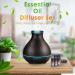 BZseed 550ml Essential Oil Diffuser Set - Aromatherapy & Cool Mist Humidifier with 4 Timer, 7 Color Lights, Wood Grain Design - Waterless Auto-Off for Home - Upgraded Black - Buy Online on GoSupps.com