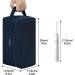 Ecohub Water-Resistant Travel Toiletry Bag for Men and Women - Wet/Dry Separation, Recycled PET, Zipper Pouch (Dark Blue) - Buy Online on GoSupps.com
