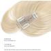 Yamel 12 Inch Hair Topper with Bangs in Highlight Blonde - Synthetic Wiglet for Thinning Hair (4 x 2) - Women's Hairpiece - Buy Online on GoSupps.com