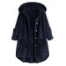 Hanxiulin fleece plush jacket fluffy warm zipper wool jacket sweatshirt women winter color variants transition jacket coat outerwear breathable warm outdoor with hooded plush jacket m blue
