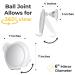 HoneyBull Fogless Shower Mirror with Swivel Razor Holder - Alpine White - Buy Online on GoSupps.com