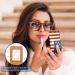 Travel Lipstick Organizer Case - Portable Makeup Bag with Mirror | Vintage American Flag Print - Buy Online on GoSupps.com