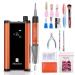 MelodySusie Professional Cordless Nail Drill 35000 RPM, MB450E Portable Rechargeable Nail Drill Machine Brushless Nail Efile, Low Noise Low Vibration Low Heat for Acrylic Nails Poly Gel, Orange Set
