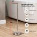 Free Standing Toilet Paper Holder Stand | 4-Roll Bathroom Storage | Brushed Nickel Stainless Steel - Buy Online on GoSupps.com