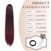 Fine Ponytail Extensions - Long Straight Braid Drawstring Synthetic Hair - 70cm Black Ombre Red - Smooth Tangle-Free for Women - Buy Online on GoSupps.com
