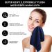 Fast-Drying Microfiber Facial Cloths - 6-Pack Navy Blue Makeup Remover & Washcloths (12x12 inches) - Buy Online on GoSupps.com