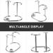 Premium 3-St Razor Holder for Men | Stylish Bathroom Organizer for Shaving Brushes & Razors | Durable Wood & Alloy Stand - Buy Online on GoSupps.com